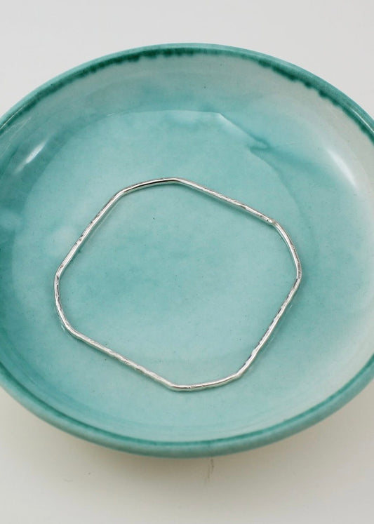 Lucy Kemp - Sterling Silver Square Bangle