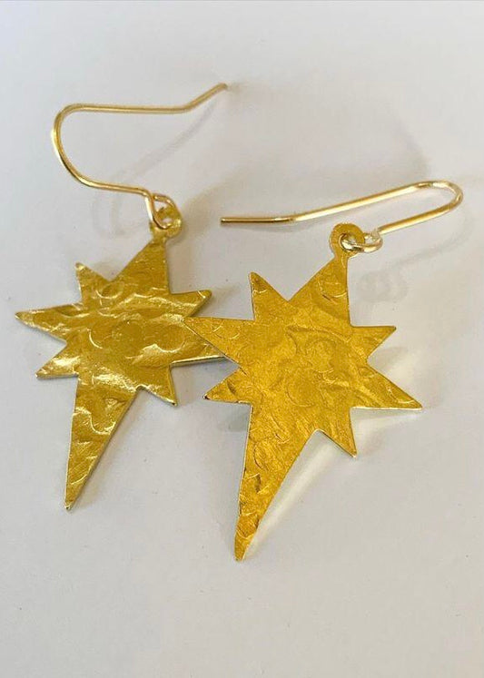 Stuff Made From Things - Polestar Brass earrings