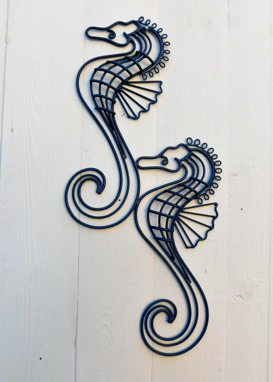 Handmade twin seahorse wall art*