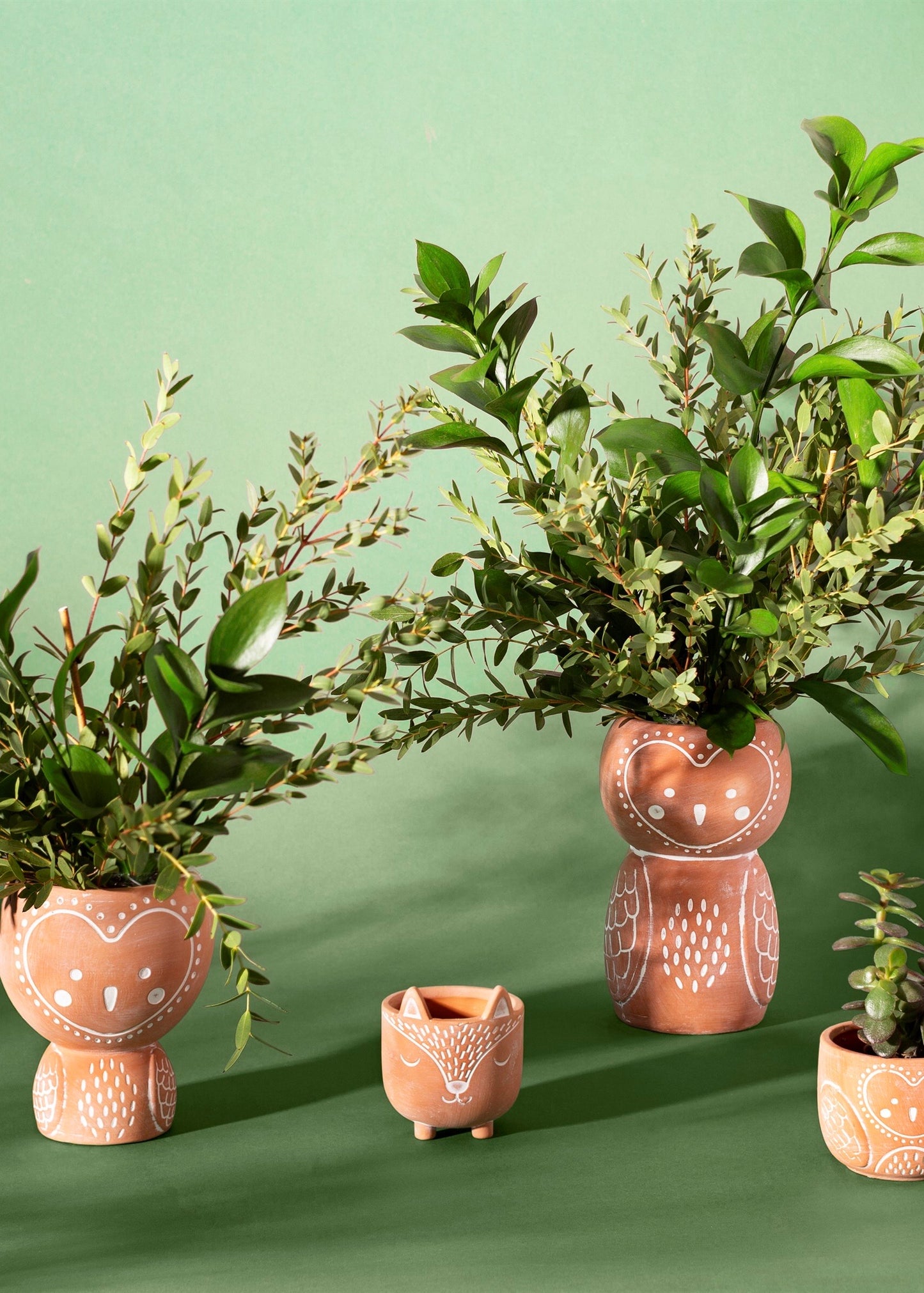 Sass & Belle Finley Fox Terracotta Mini Planter