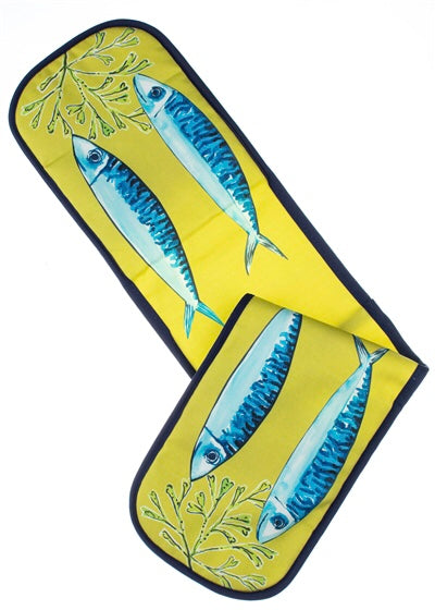Sea Life Lime Double Oven Glove