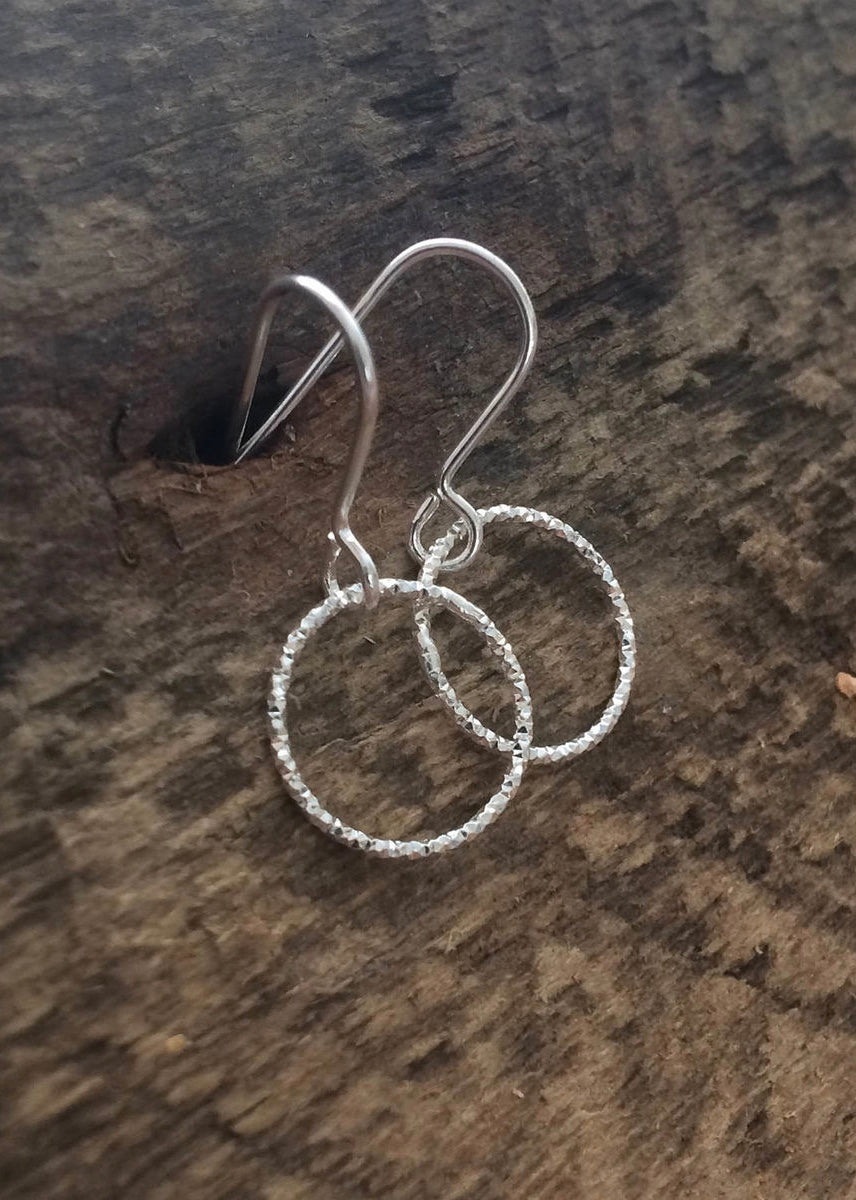 Stuff Made From Things - Sterling Silver Tiny Hoops