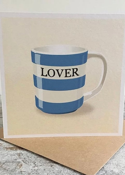 lover blue and white mug 