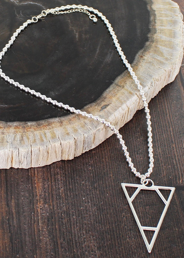 Silver Triangle Pendent