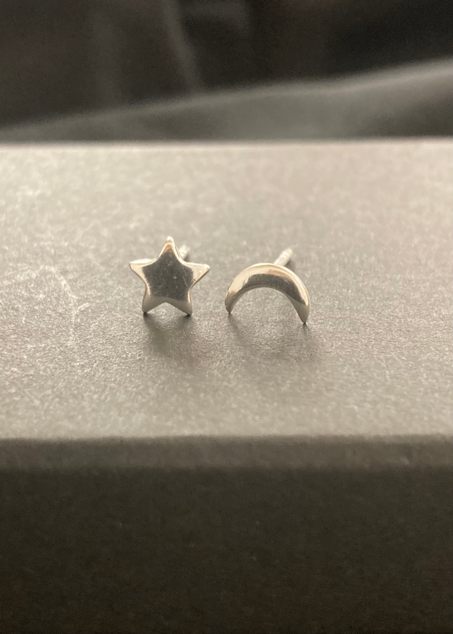 Sands Silver Collection - Moon and Star Studs