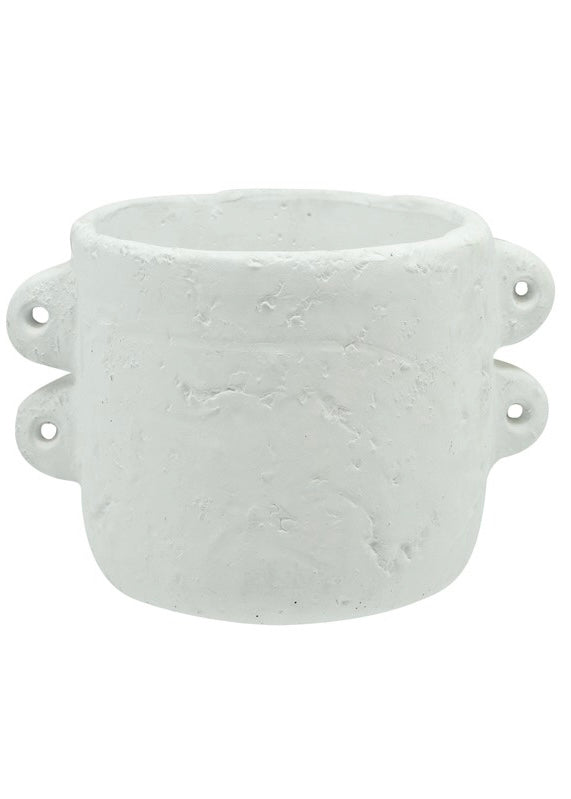 Handmade White Cement Pot