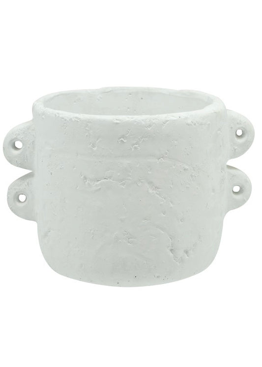 Handmade White Cement Pot