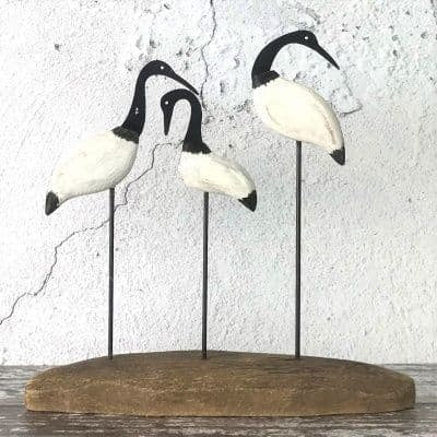 Handmade three shore birds*