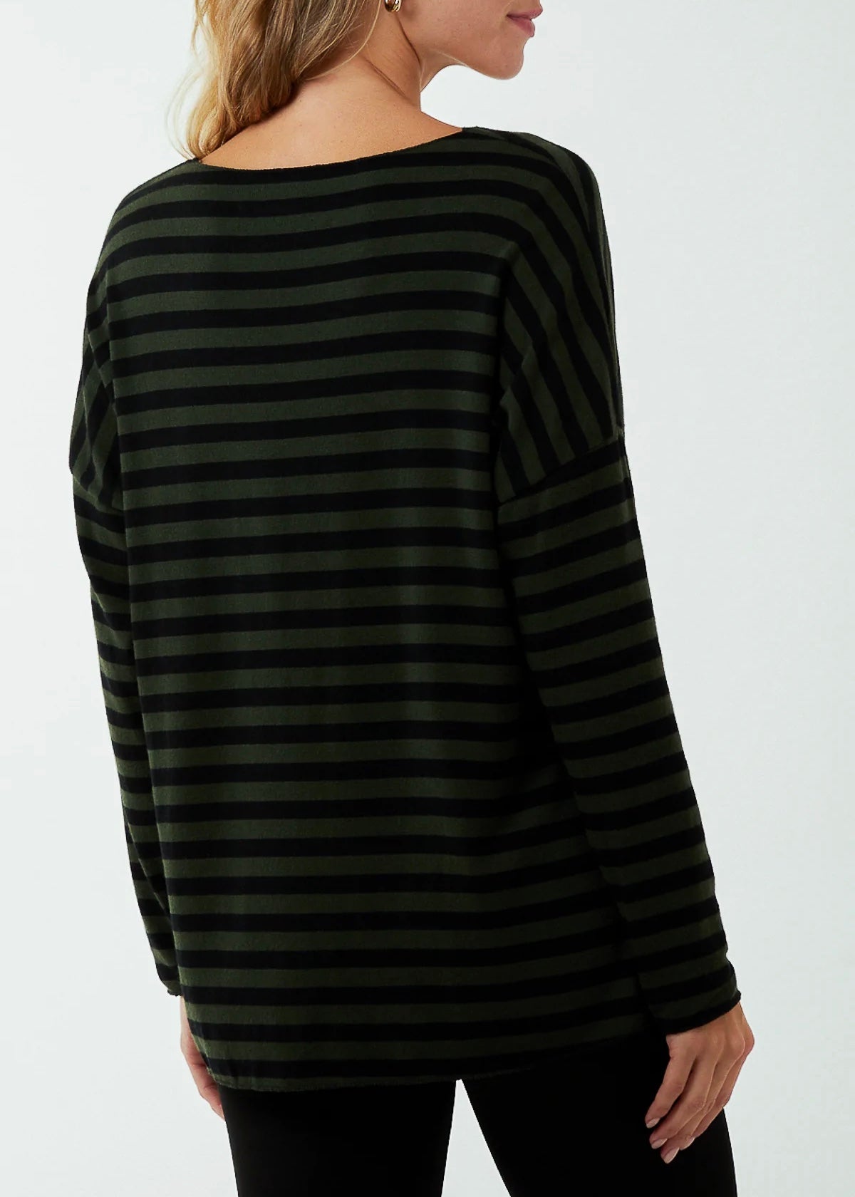 Sands - V-Neck Stripe Long Sleeve (6 Colours)