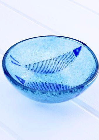 Handmade fish glass bowl - medium*