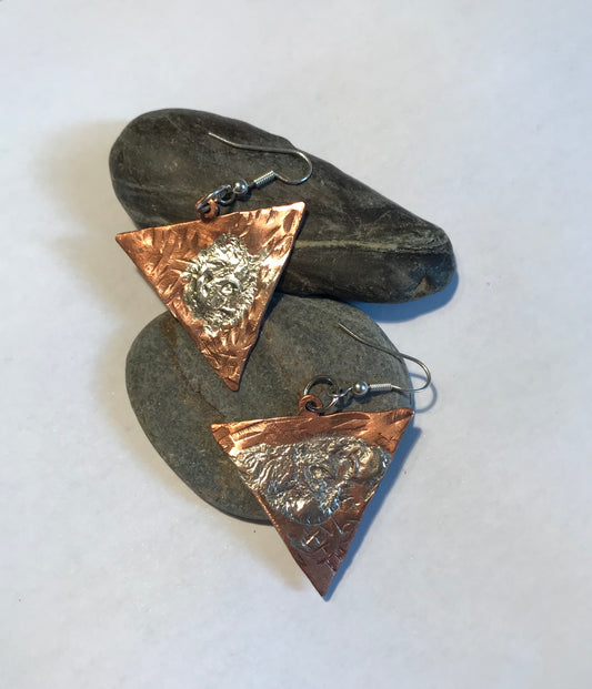 Eda Ann Recyled Silver and Copper Earring - Sands Boutique clothing and gifts