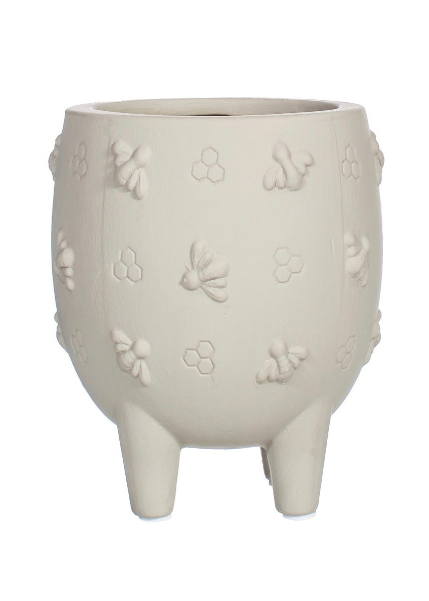 *Sass & Belle Leggy Cement Planter With Bees
