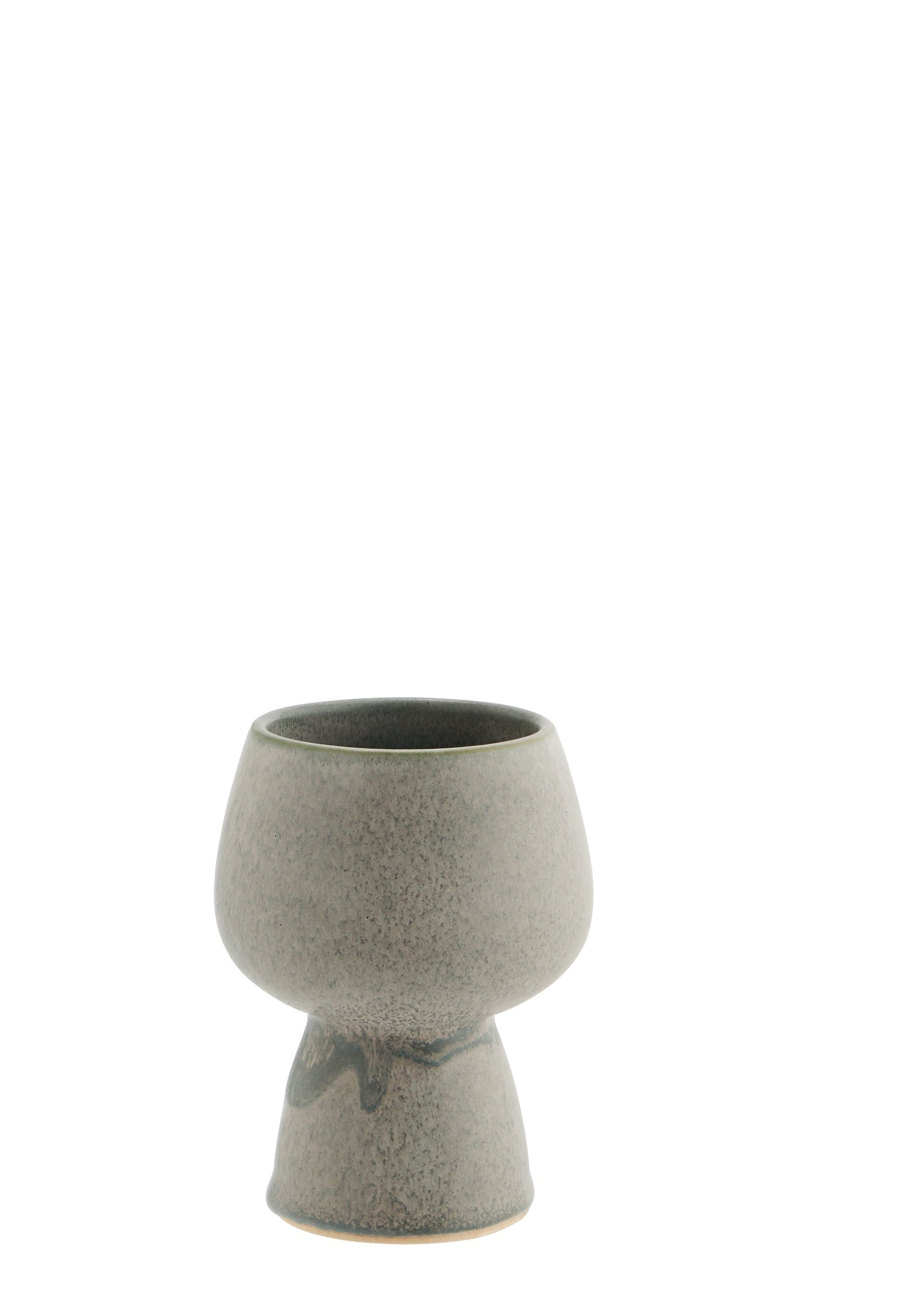 Madam Stoltz stoneware vase - Grey/green
