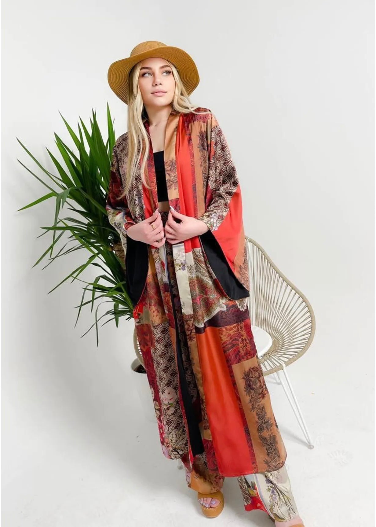 Sands French Designed Satin Kimono
