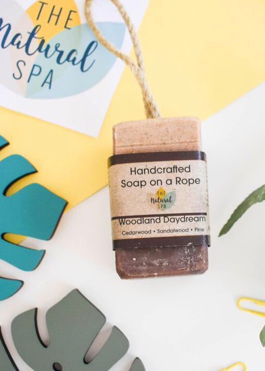 The Natural Spa - Soap on a Rope - Large - Woodland Daydream