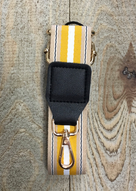 Sands Mustard Stripe Handbag Strap*