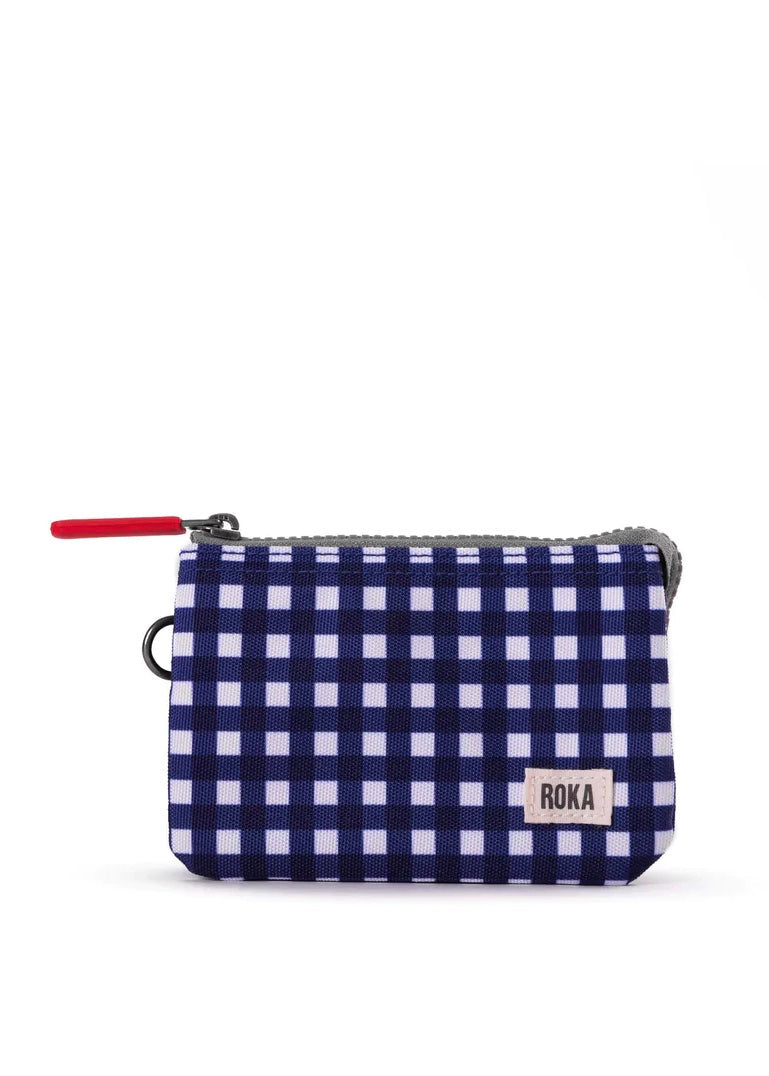 ROKA - Sustainable Carnaby Wallet Small - Gingham
