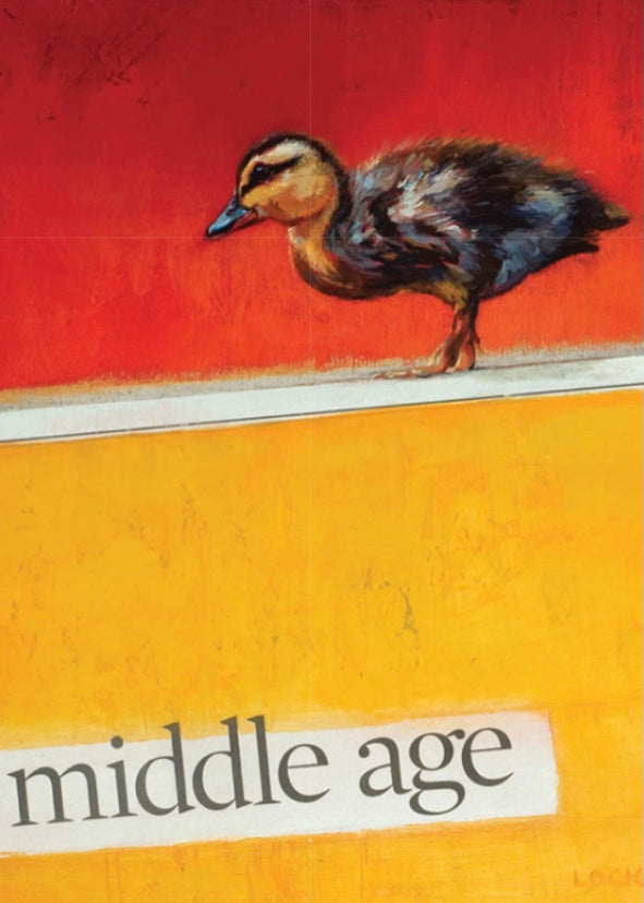 Middle Age Duckling Greeting Card