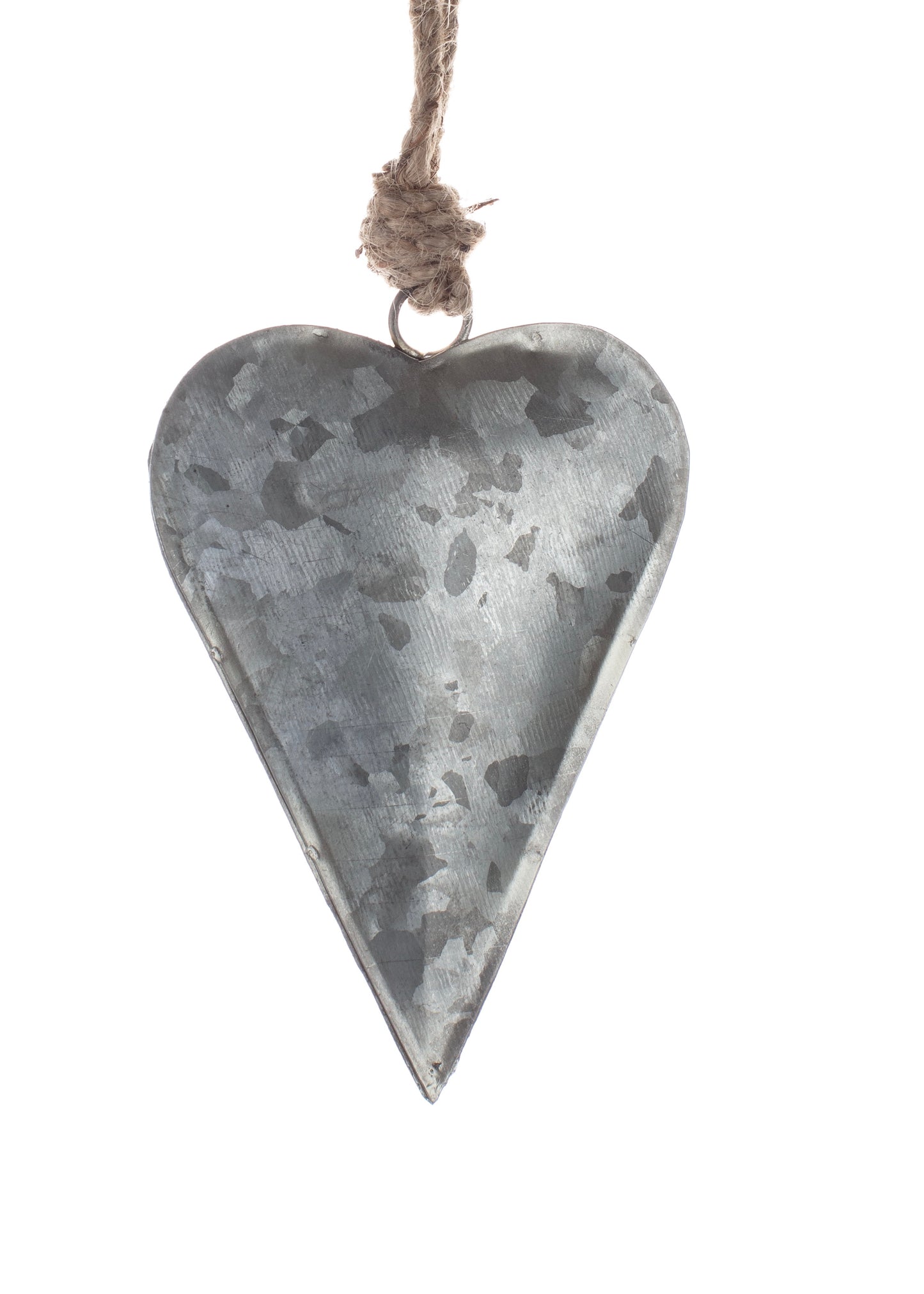 Handmade Silver Heart 14cm