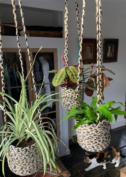 Handmade Hanging Planter Baskets - 3 Sizes