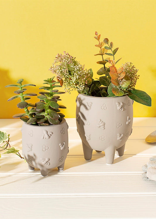 *Sass & Belle Mini Cement Planter With Bees