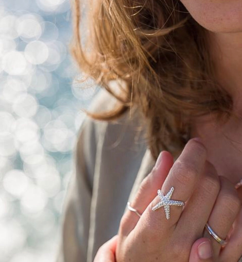 Silver Origins Silver Star fish Ring - Sands Boutique clothing and gifts